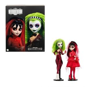 Monster High Skullector  Beetlejuice Doll 2-Pack, Collectible Betelgeuse & Lydia